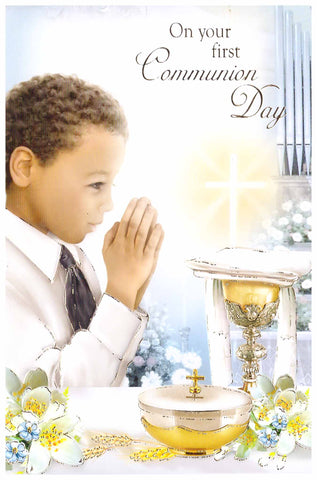 First Holy Communion Card - boy